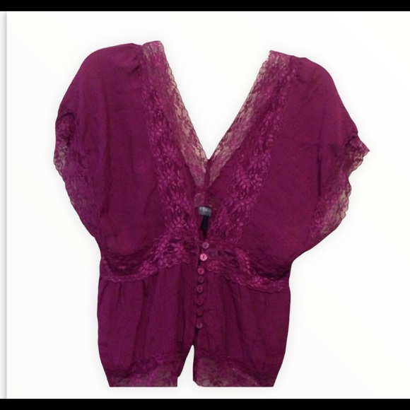 Tops - 🔴Eggplant Lace Top